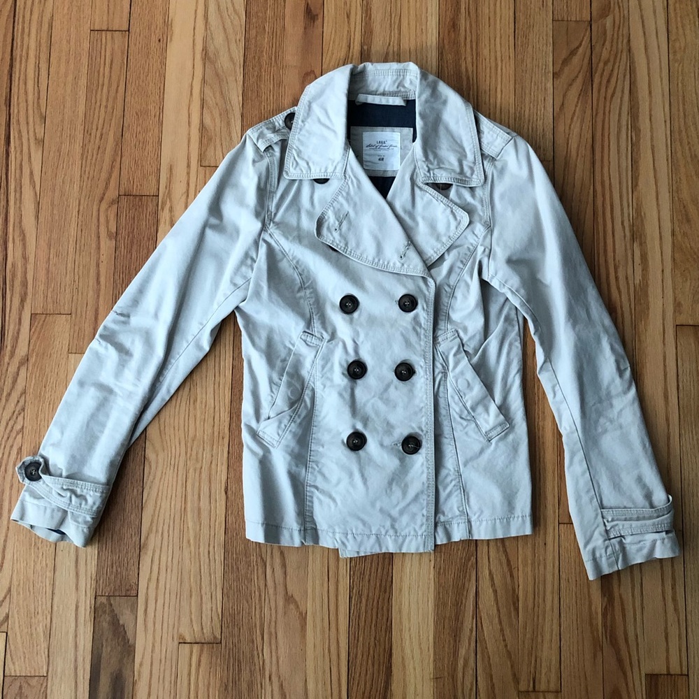 H&M Khaki Pea Coat
